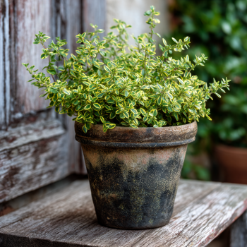 Variegated Lemon Thyme – Fragrant Foliage with Culinary & Ornamental Appeal– 4″ Pot